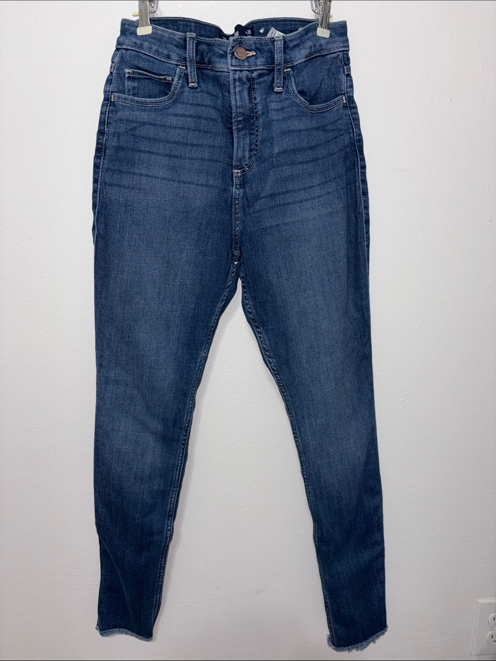 Hollister Mid-Blue High-Rise Super Skinny Jeans